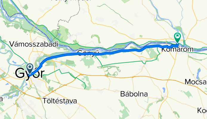 Gyor-Komàrom 40km