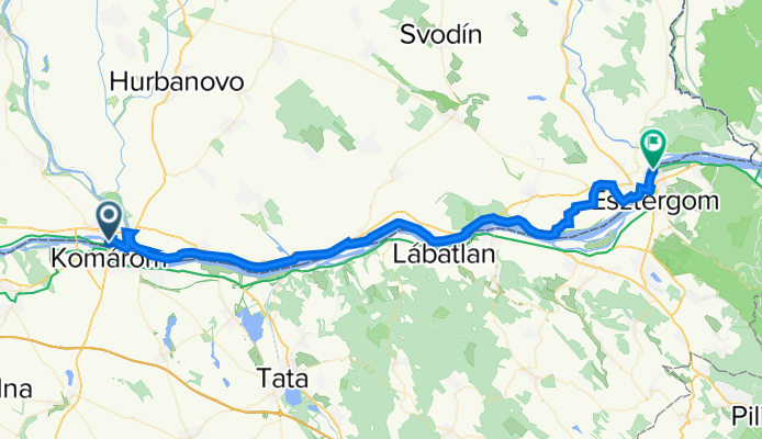 Komàrom-Szentgyorgymezo 60 km