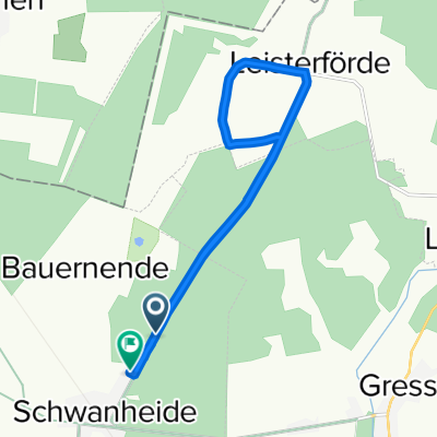 Kreisstraße LUP4, Schwanheide nach Sperberweg 4, Schwanheide