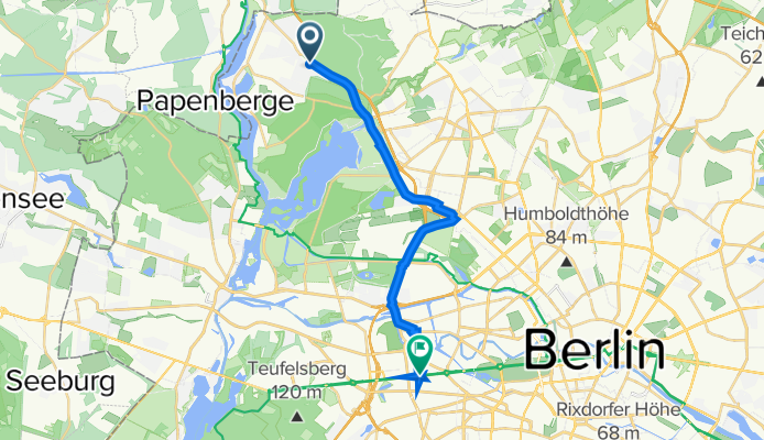 Diakonieweg 6, Berlin to Bismarckstraße 88, Berlin