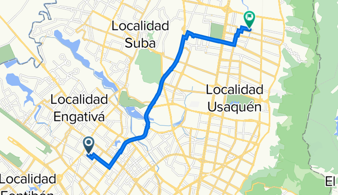 De Calle 68a 81-78, Bogotá a Bogotá