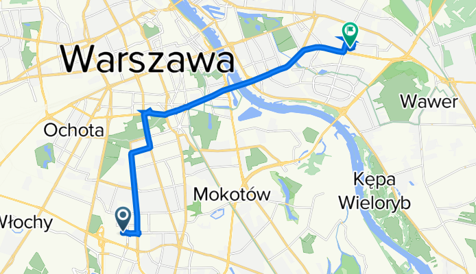 Park Postępu 02, Warszawa do Komorska 4, Warszawa