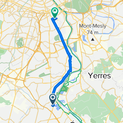 3 Rue Alexandre Dumas, Viry-Châtillon à 9 Allée Julian Grimau, Ivry-sur-Seine