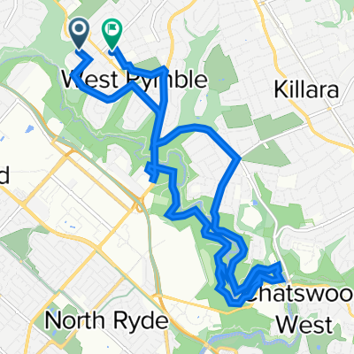 14 Jugiong St, West Pymble to 16 Philip La, West Pymble