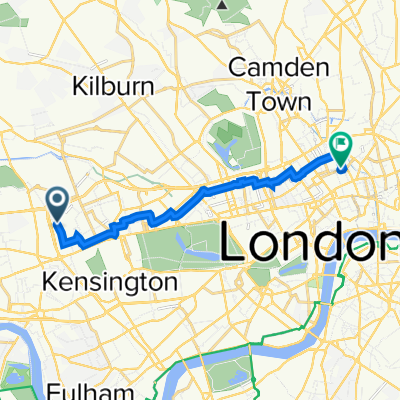 2 Bramley Road, London to 15 Guilford St, London