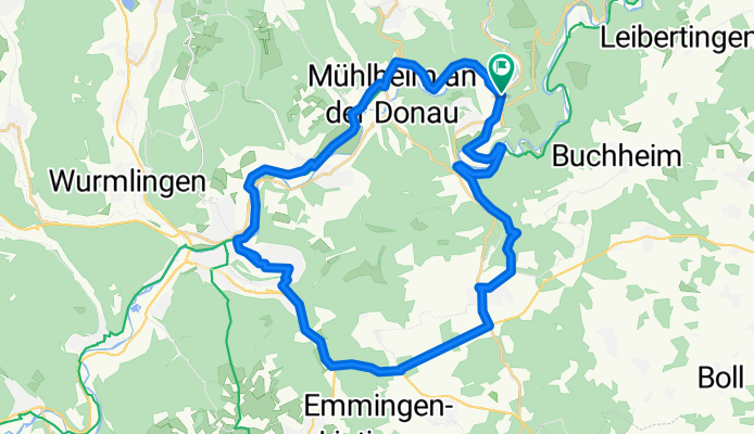 Fridingen-Neuhausen-Tuttlingen-Nendingen-Mühlheim-Fridingen