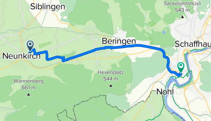 Schwimmbadstrasse 40, Neunkirch nach Zentralstrasse 38, Neuhausen am Rheinfall
