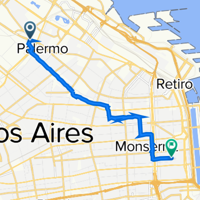 De Avenida Santa Fe 4926, Buenos Aires a Perú 602, Buenos Aires