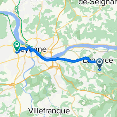 49 Chemin du Ruisseau Artech, Lahonce à 22 Rue Raoul Perpère, Bayonne