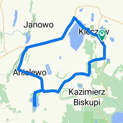 Z Kleczewa - KWB Konin do jeziora w Kozarzewku i z powrotem