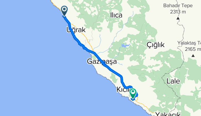 D400 Alanya Keşefli Mh-3 to Güneyköy