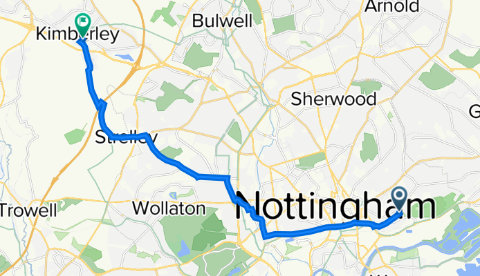 49 Port Arthur Road, Nottingham to 17 Regent St, Nottingham