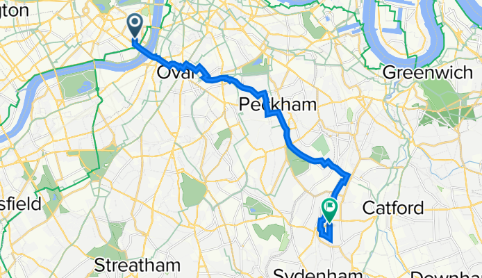 Greycoat Hospital, 98 Regency St, London to 22–24 Sunderland Road, London