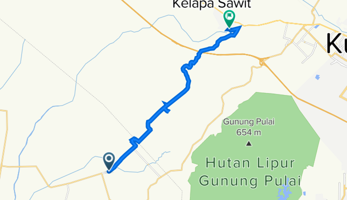 HFP9+CR, Pekan Nanas to Jalan Kenanga 158, Kulai