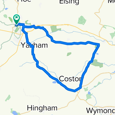 Rushmeadow Road to Dereham Road, Scarning