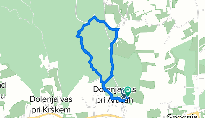 Dolenja vas pri Artičah, Brežice to Dolenja vas pri Artičah 15, Brežice