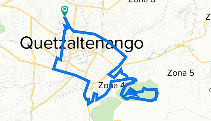 De VF3F+WRC, Quetzaltenango a VF3F+WRC, Quetzaltenango