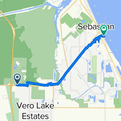 Fellsmere Rd, Fellsmere à 558–598 Indian River Dr, Sebastian