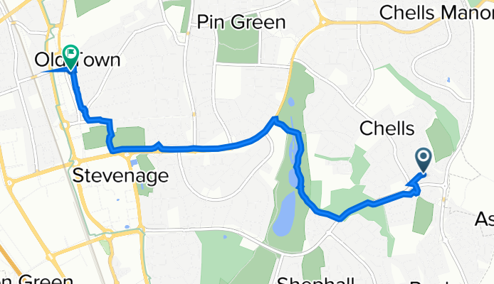4 Flinders Close, Stevenage to 21A Church Lane, Stevenage