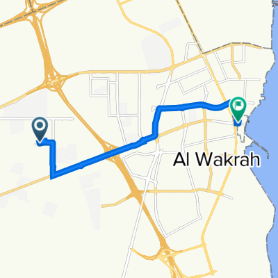 5G8V+3RH, Al Wukair to 5JC5+G8F, Al Wakrah