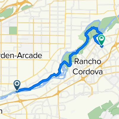 American River Bike Trail, Arcade to 2308 Byrd Dr, Rancho Cordova