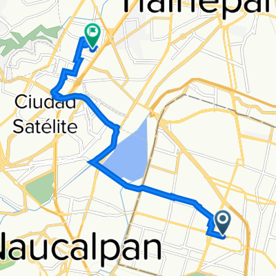 Calzada San Isidro Tecpatl 143, Azcapotzalco a Ex Hacienda De Santa Monica, Tlalnepantla de baz