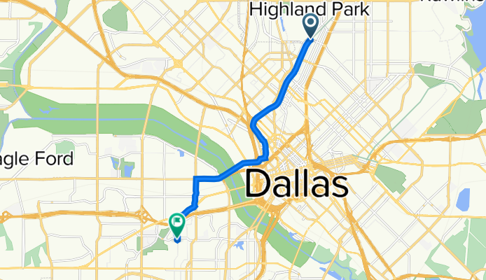 Katy Trail, Dallas to 1143 N Edgefield Ave, Dallas