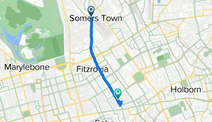 Gillfoot, Hampstead Road, London to 250 Tottenham Court Road, London