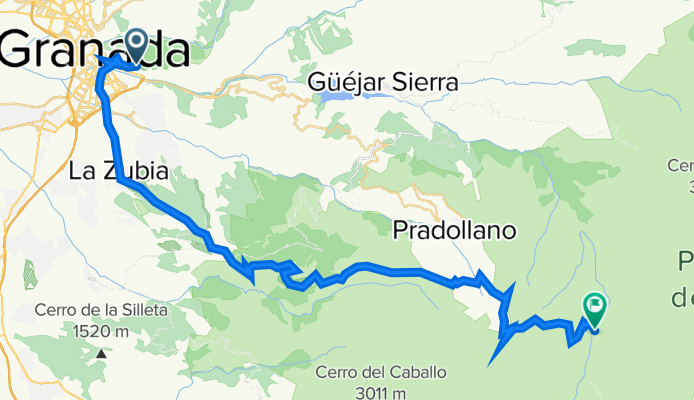 De Calle Sala dos Hermanas 142, Urbanización los Vergeles a Vía sin nombre, Trevélez