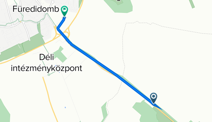 Route to Dornyai Béla utca 4., Veszprém