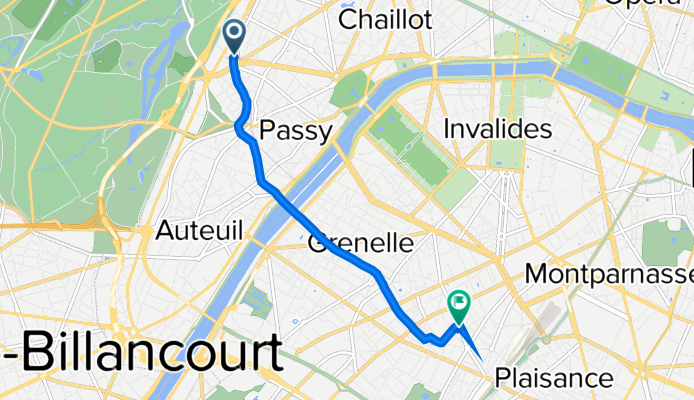 9–21 Boulevard Flandrin, Paris à 28 Rue Paul Barruel, Paris
