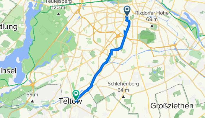 Bülowstraße 56, Berlin to Lichterfelder Allee 31A, Teltow