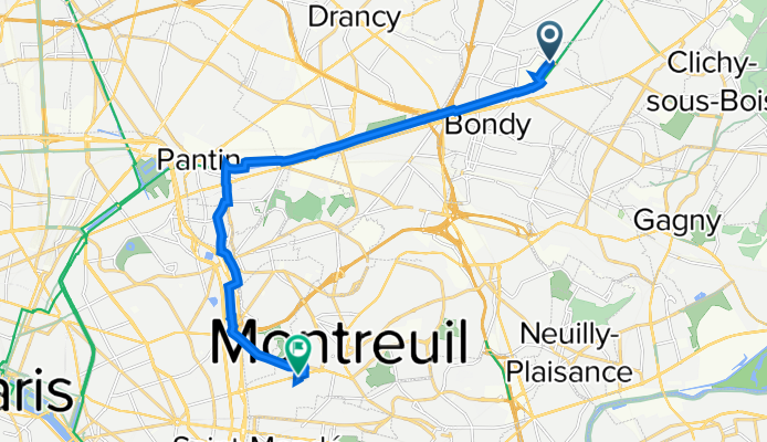 3 Avenue Georges Pompidou, Les Pavillons-sous-Bois à 87D Rue de Paris, Montreuil