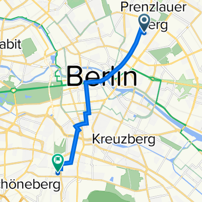 Prenzlauer Allee 36G, Berlin to Eylauer Straße 9, Berlin