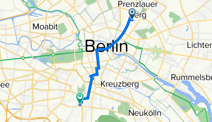 Prenzlauer Allee 36G, Berlin to Eylauer Straße 9, Berlin