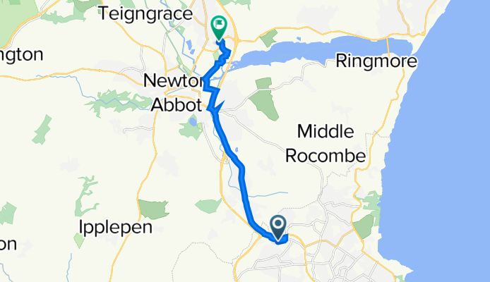 2 Grosvenor Close, Torquay to 22 Kings Ct, Newton Abbot