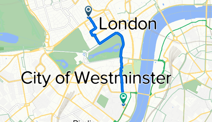 Burlington House, Piccadilly, London to Marsham St, London