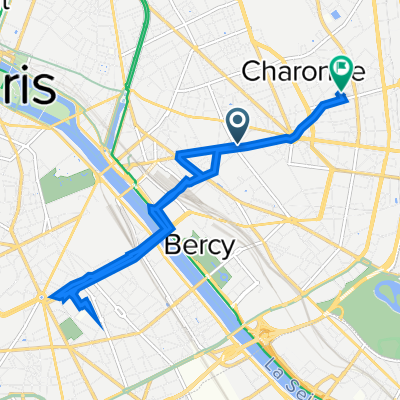 79 Boulevard Diderot, Paris à 12 Rue de la Réunion, Paris