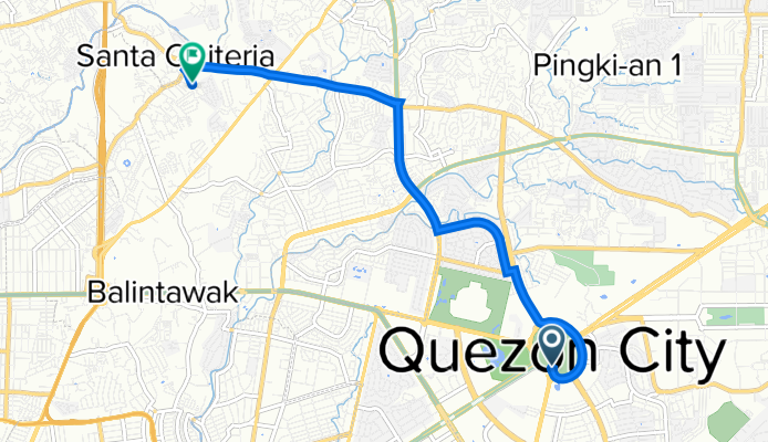 J2XX+RGP, Quezon City to Santa Quiteria Road, Caloocan