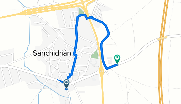 De Calle Calzada Vieja 22, Sanchidrián a N-VI 103, Sanchidrián