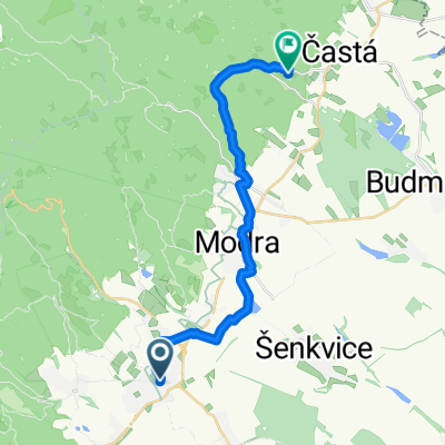 Pezinok - Zad.Šúr - Modra - Hrad Červený Kameň