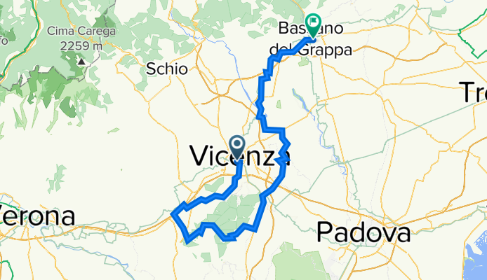 Vicenza-Barbarano Vicentino-Longare-Sandrigo-Marostica-Bassano
