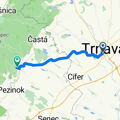 TT- Ružindol - Budmerice - Modra - Farma Pod Gaštankou
