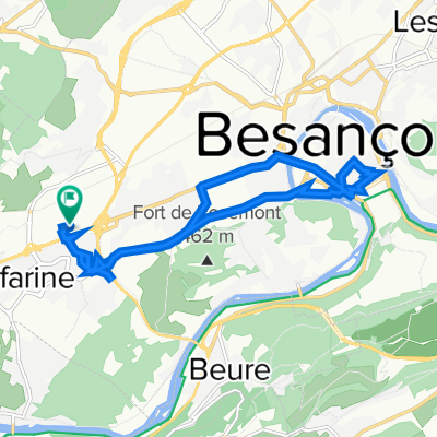 От Rue Alfred Kastler 331, Besançon до Rue Alfred Kastler 331, Besançon