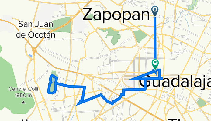 De Avenida Enrique Díaz de León 37, Zapopan a Calle Gregorio Dávila 340, Guadalajara