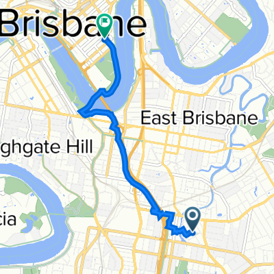 53 Cleveland St, Stones Corner to 60 Edward St, Brisbane