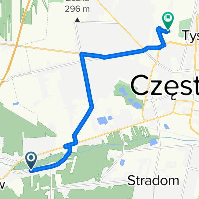 Kolorowa 71, Częstochowa do Poleska 74A, Częstochowa