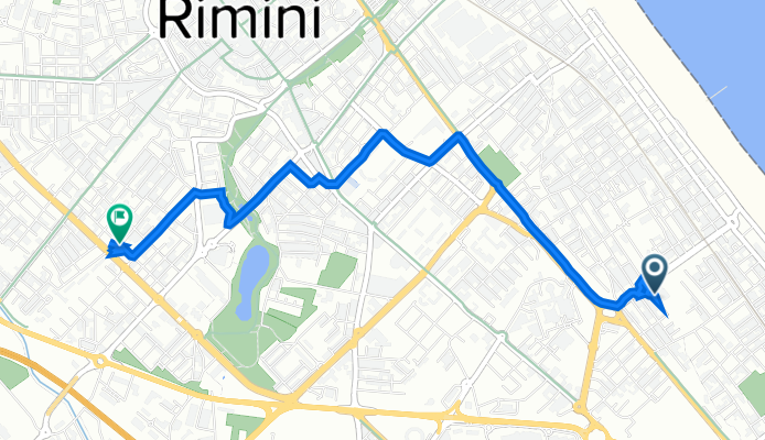 Da Via Carlo Dossi 13, Bellariva a Via Vega 45, Rimini