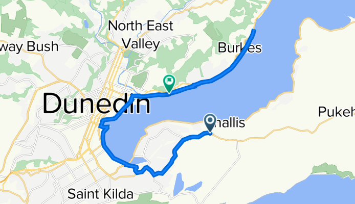 Route to Ravensbourne Lookout, Dunedin