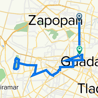 De Avenida Enrique Díaz de León 37, Zapopan a Calle Gregorio Dávila 340, Guadalajara